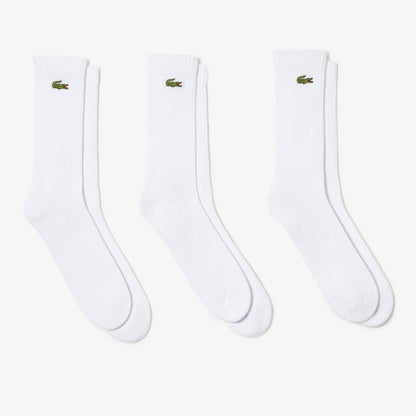 Chaussettes Lacoste (Lot de 3, blanc)