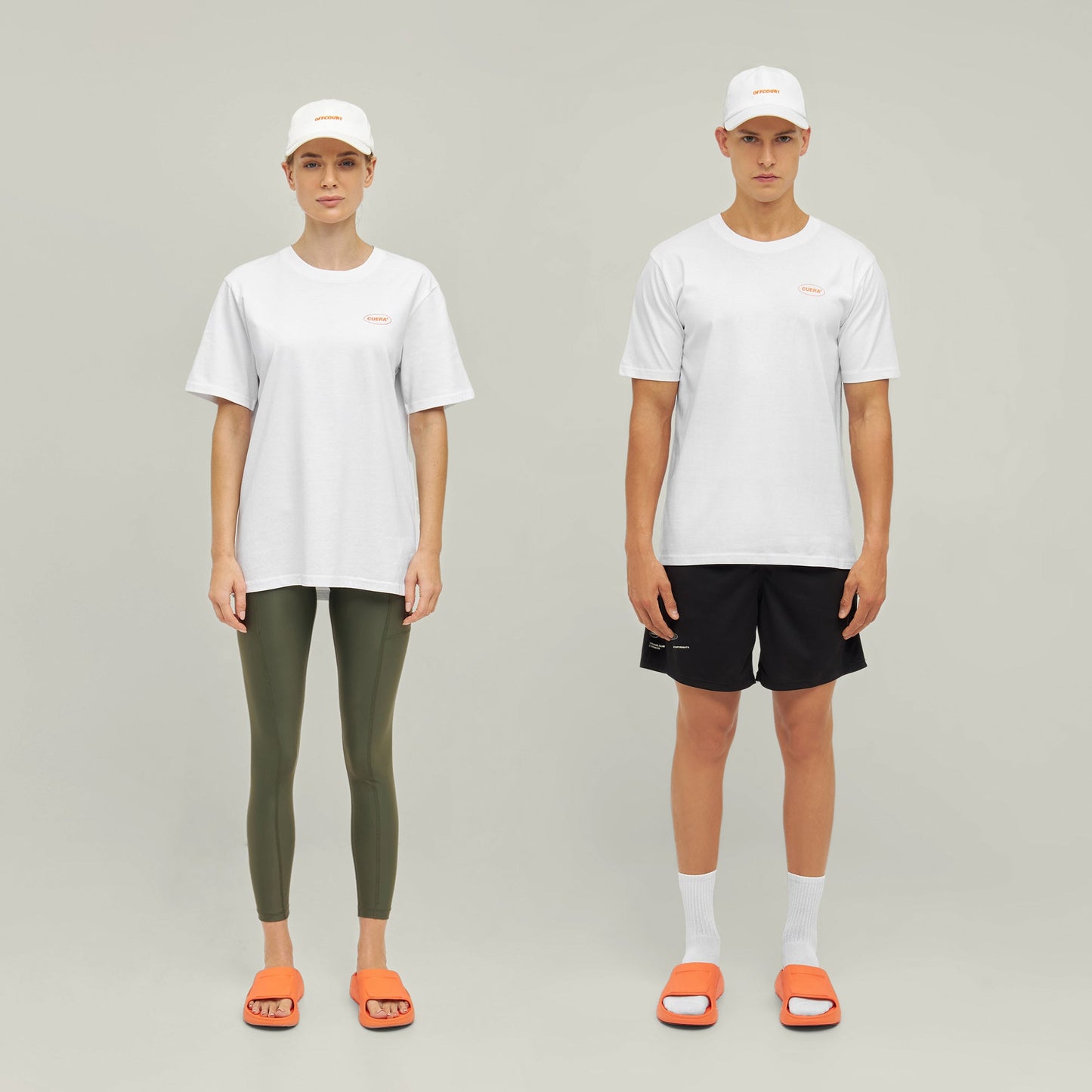 T-shirt Cuera Relaxed Heavy offcourt (Blanc)