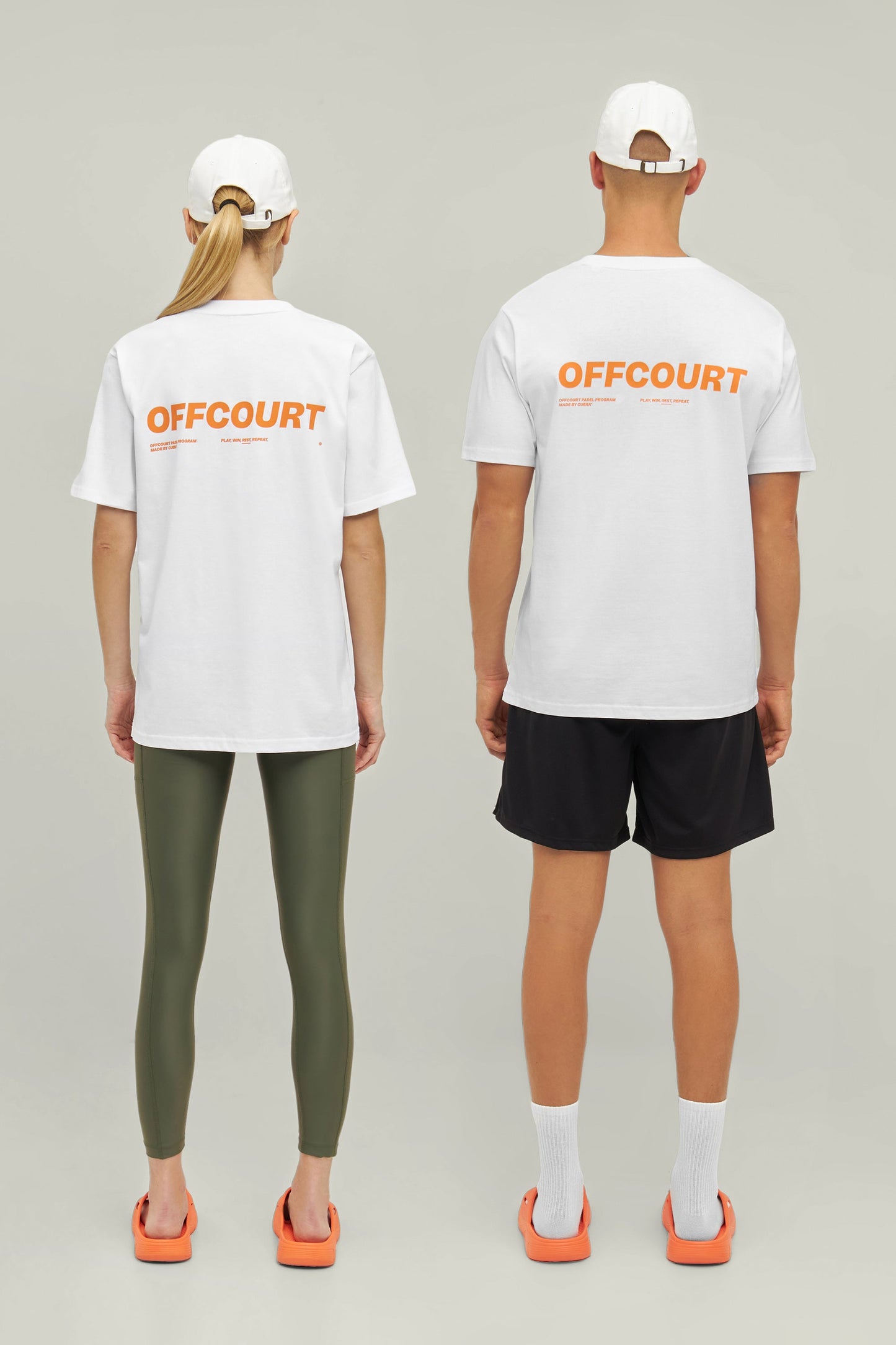 T-shirt Cuera Relaxed Heavy offcourt (Blanc)