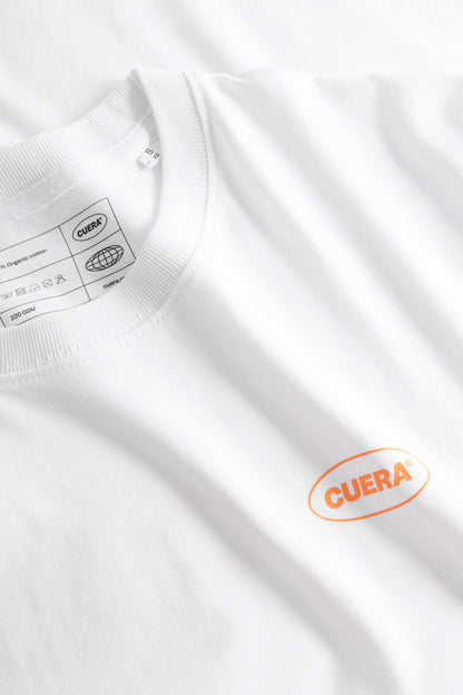 T-shirt Cuera Relaxed Heavy offcourt (Blanc)