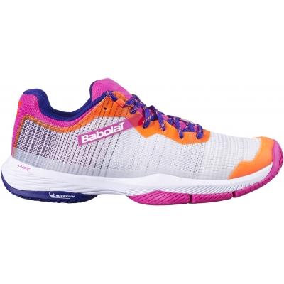 Chaussures de Padel Babolat Jet Ritma pour Femme (Gris/ Rose Paon)