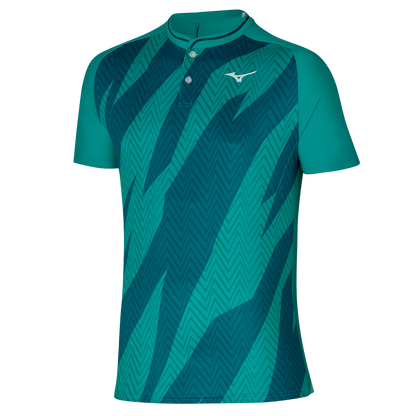 Polo Mizuno Shadow (Pour homme, bleu turquoise)