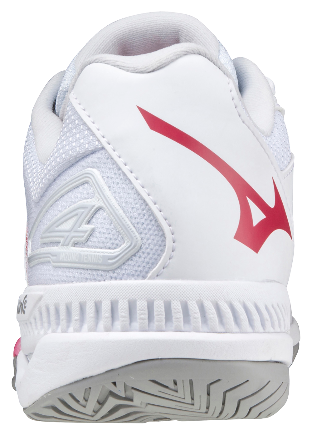 Chaussures de Padel Mizuno Exceed Tour 4 AC pour Femme (Blanc/Rouge)