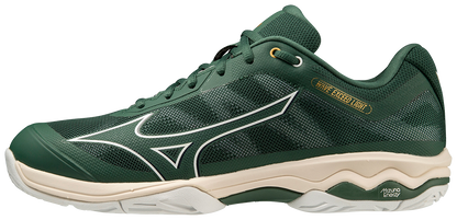 Chaussures de padel pour Hommes Mizuno Wave Exceed Light AC (Vert pin/Blanc/Gris clair)