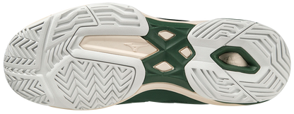 Chaussures de padel pour Hommes Mizuno Wave Exceed Light AC (Vert pin/Blanc/Gris clair)
