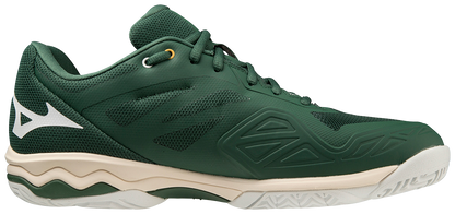 Chaussures de padel pour Hommes Mizuno Wave Exceed Light AC (Vert pin/Blanc/Gris clair)
