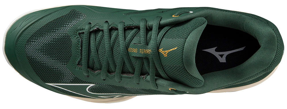 Chaussures de padel pour Hommes Mizuno Wave Exceed Light AC (Vert pin/Blanc/Gris clair)