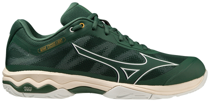 Chaussures de padel pour Hommes Mizuno Wave Exceed Light AC (Vert pin/Blanc/Gris clair)