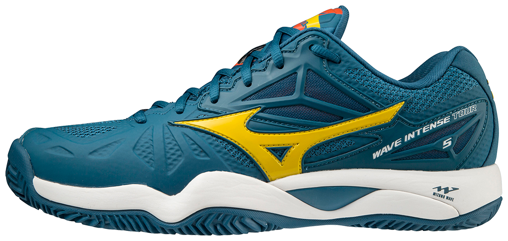 Chaussures de padel Mizuno Wave Intense Tour 5 CC (Homme, Vert pétrole)