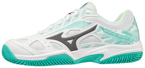 Chaussures de padel Mizuno Breakshot 3 CC (Pour femme, bleu turquoise)