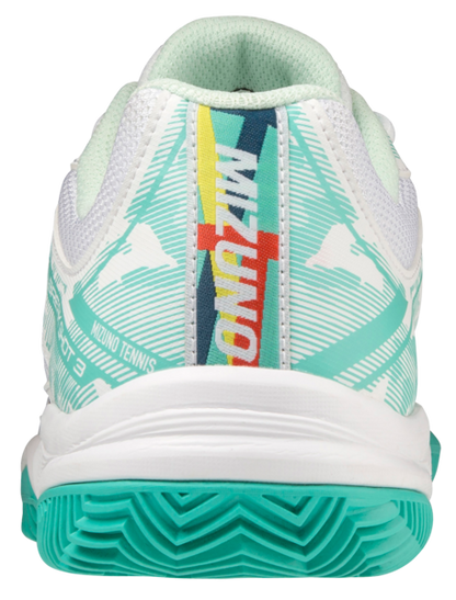Chaussures de padel Mizuno Breakshot 3 CC (Pour femme, bleu turquoise)