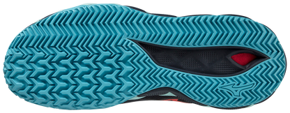Chaussures de padel Mizuno Wave Enforce Tour CC (Bleu/Jaune/Bleu turquoise)