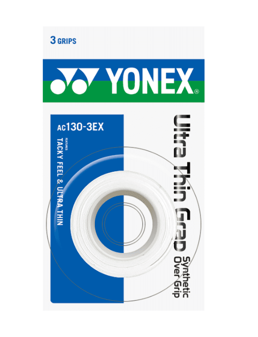 Overgrip ultra fin Yonex (lot de 3, blanc)