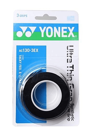 Overgrip ultra fin Yonex (lot de 3, noir)