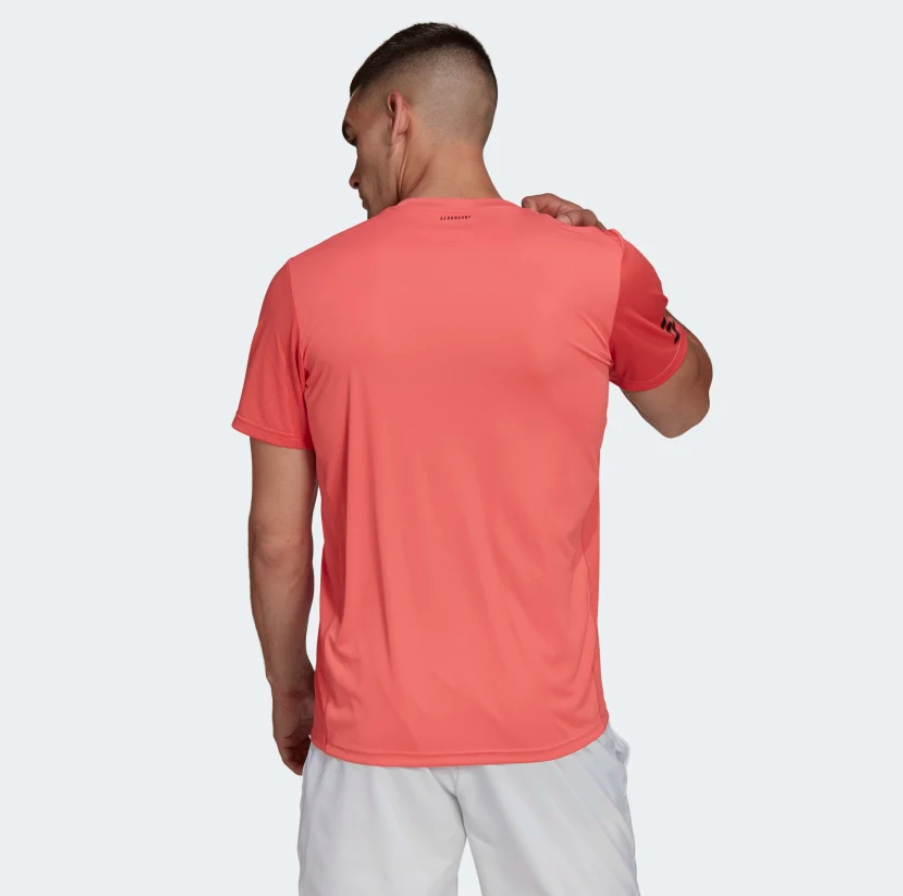 T-shirt Adidas Club à 3 bandes (Rose)