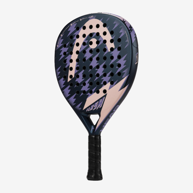 Padel Rose Racket Raquette de padel Head Flash 2022 (Noir/Rose) — Padellife.fr