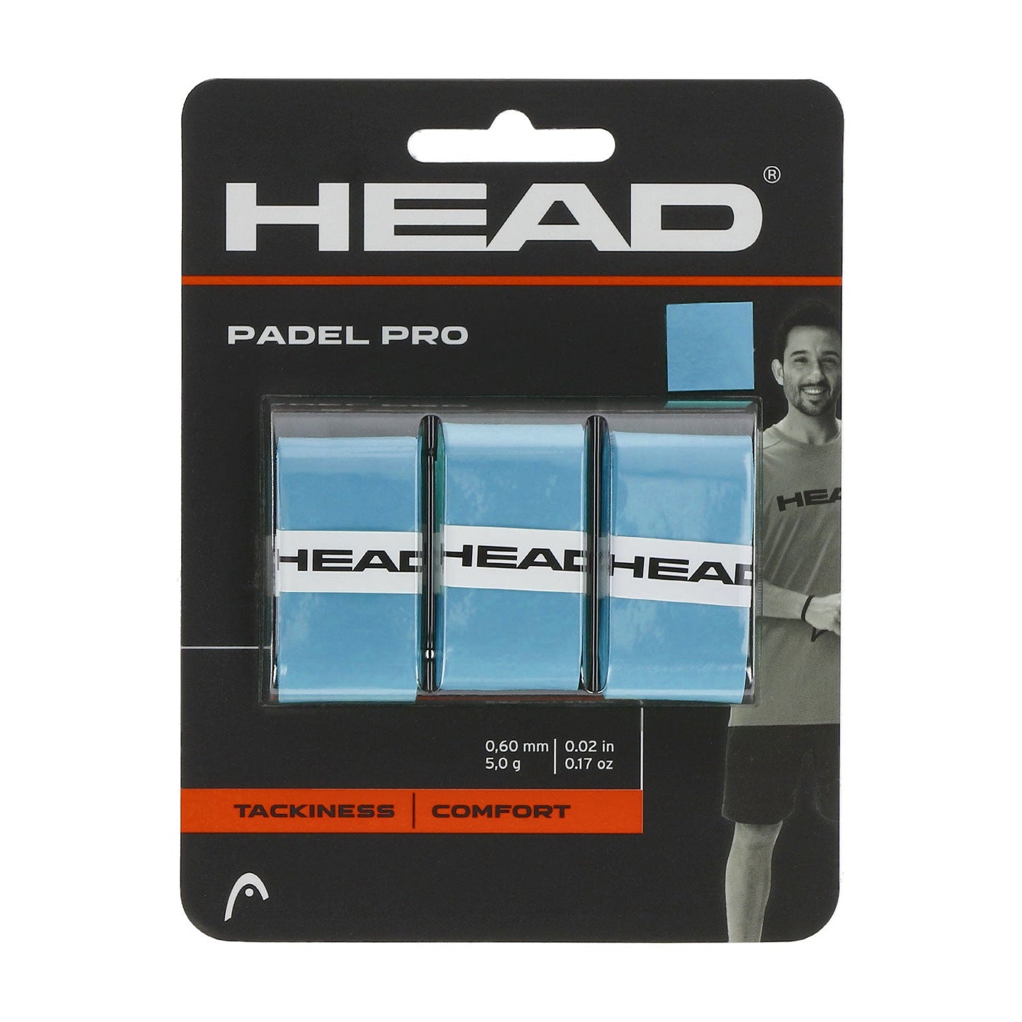 Overgrip Head Padel Pro (Lot de 3, bleu)