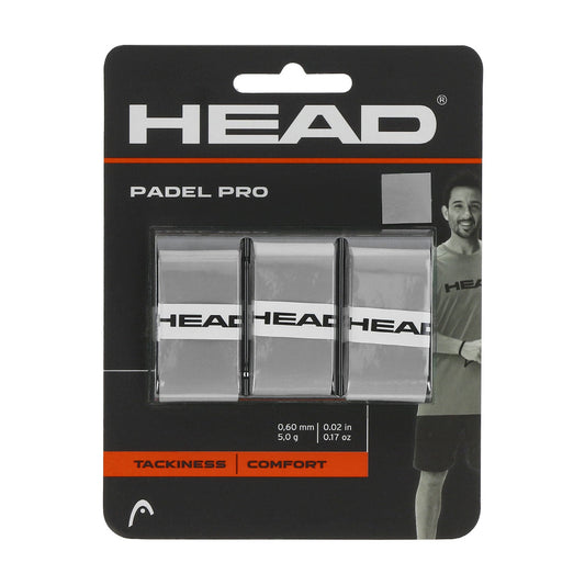 Overgrip Head Padel Pro (Lot de 3, gris)