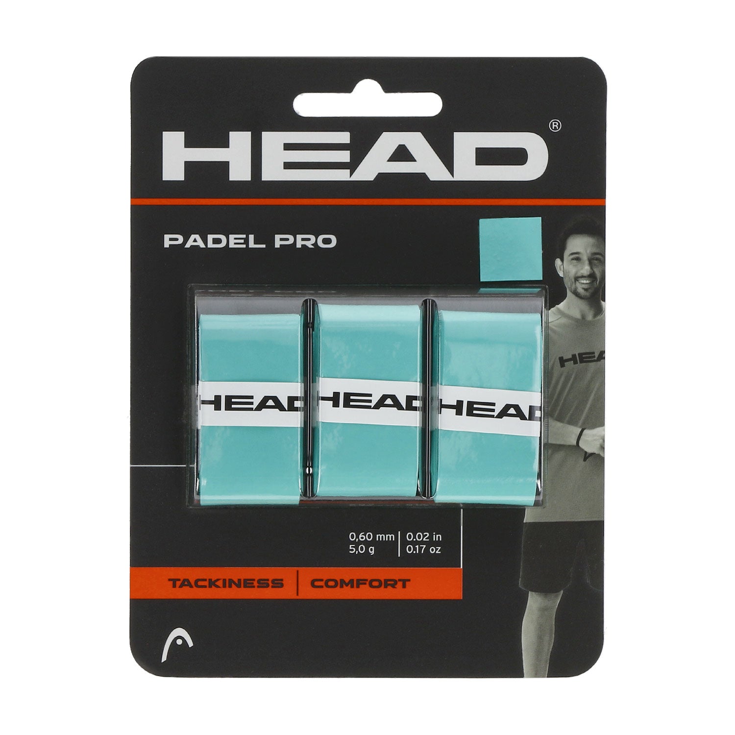 Overgrip Head Padel Pro (Lot de 3, vert menthe)