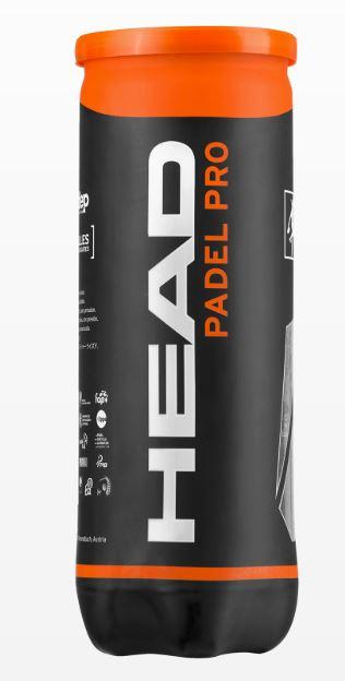 Balles de Padel Head Padel Pro (tube de 3 balles)