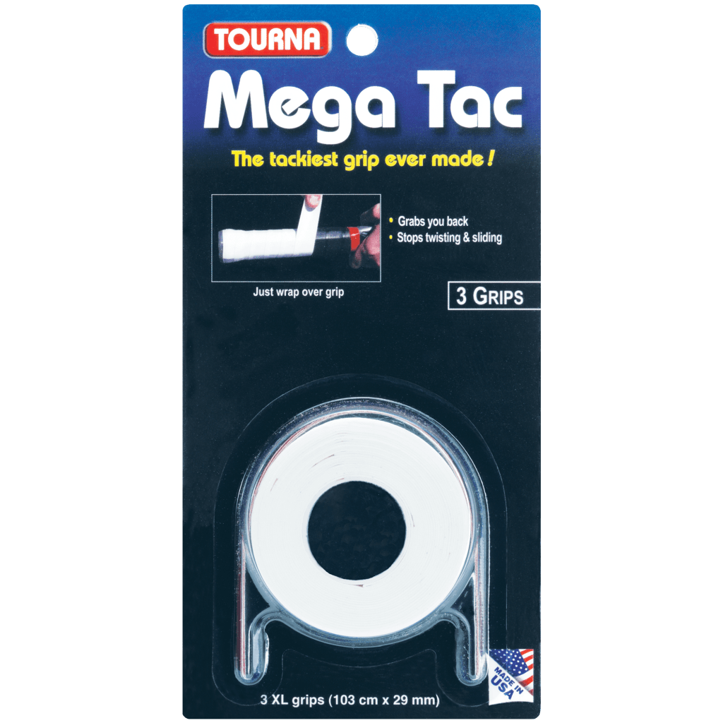 Overgrips Tourna Mega Tac (Blanc, Lot de 3)