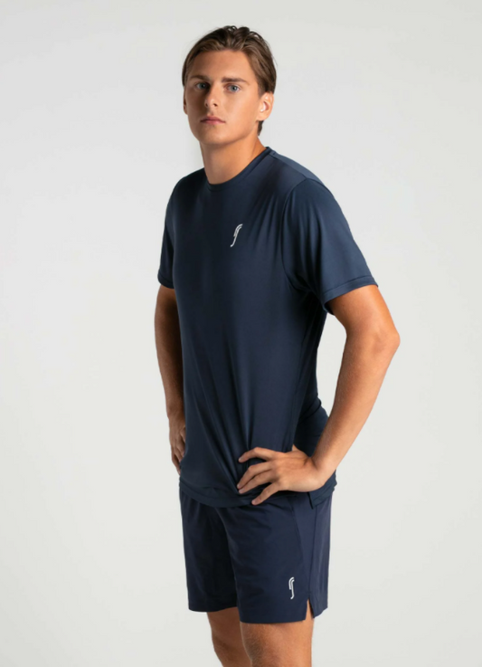 T-shirt de sport RS Padel pour homme (Bleu marine)