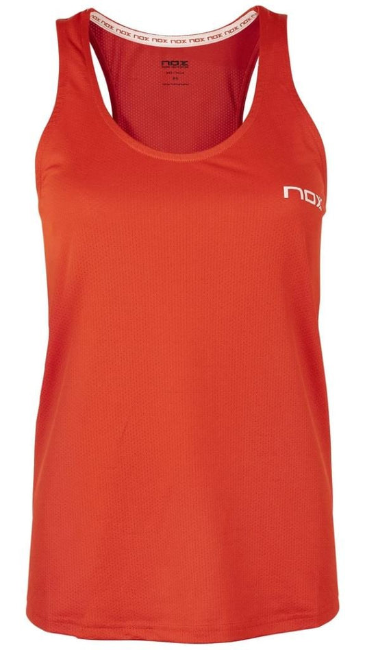Haut Femme Nox (Rouge avec Logo Blanc)