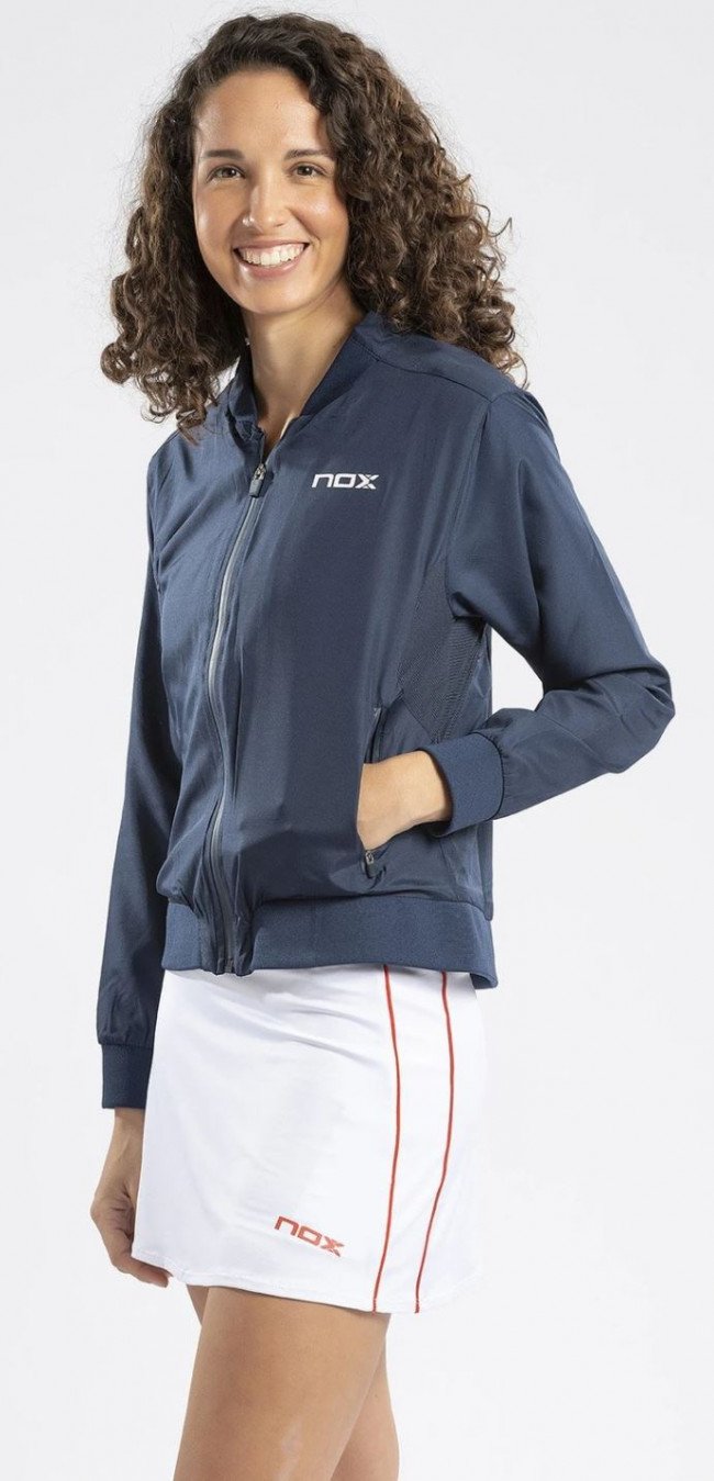 Pull Zippé de Padel pour Femme Nox (Navy)