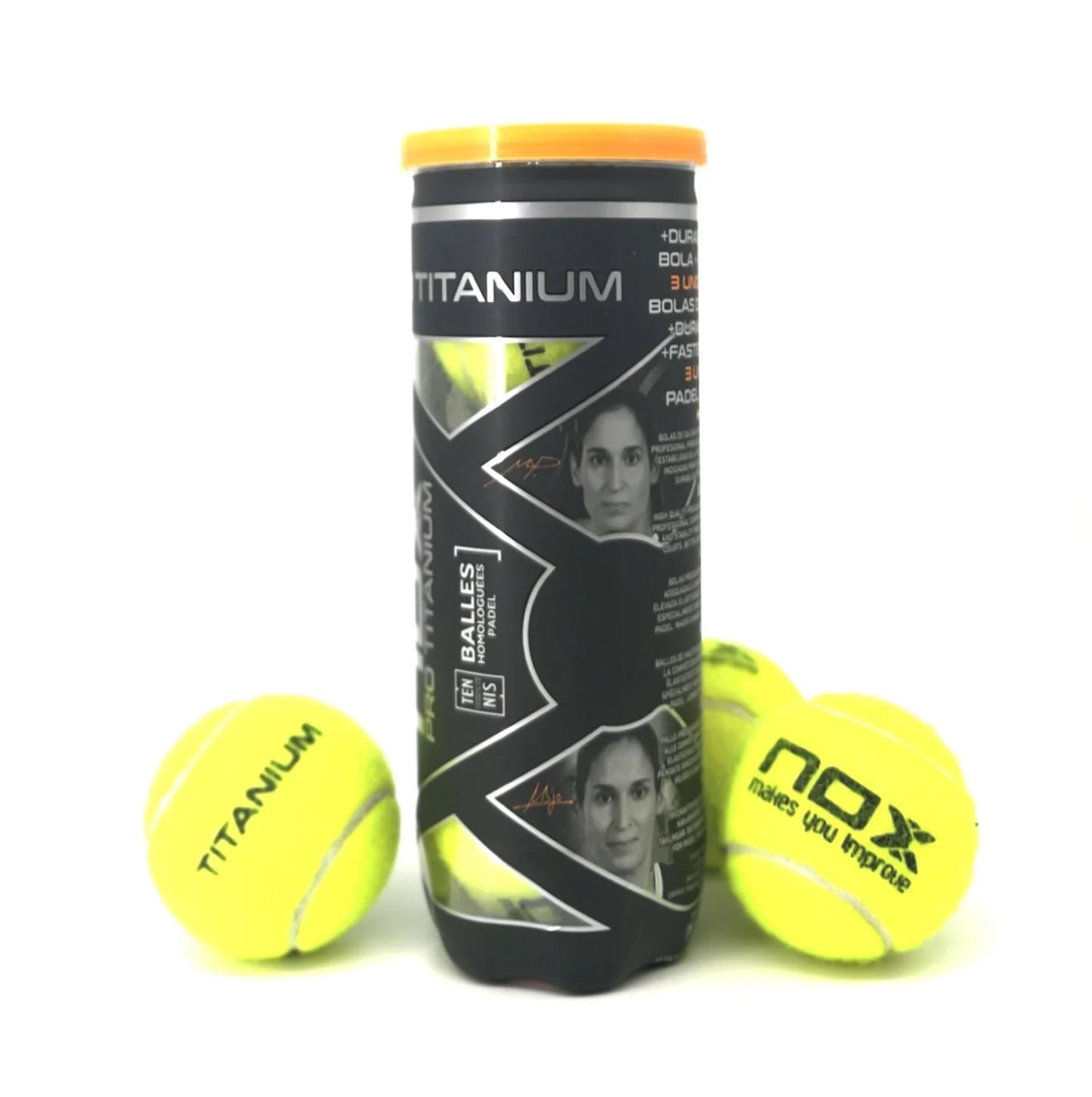 Balles de padel Nox Pro Titanium (3 balles)