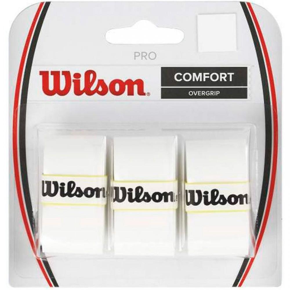 Wilson Pro Overgrip (Blanc, lot de 3) - Padellife.fr